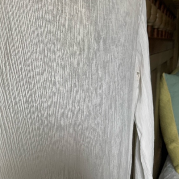 Ann Taylor white tie top - Picture 6 of 8